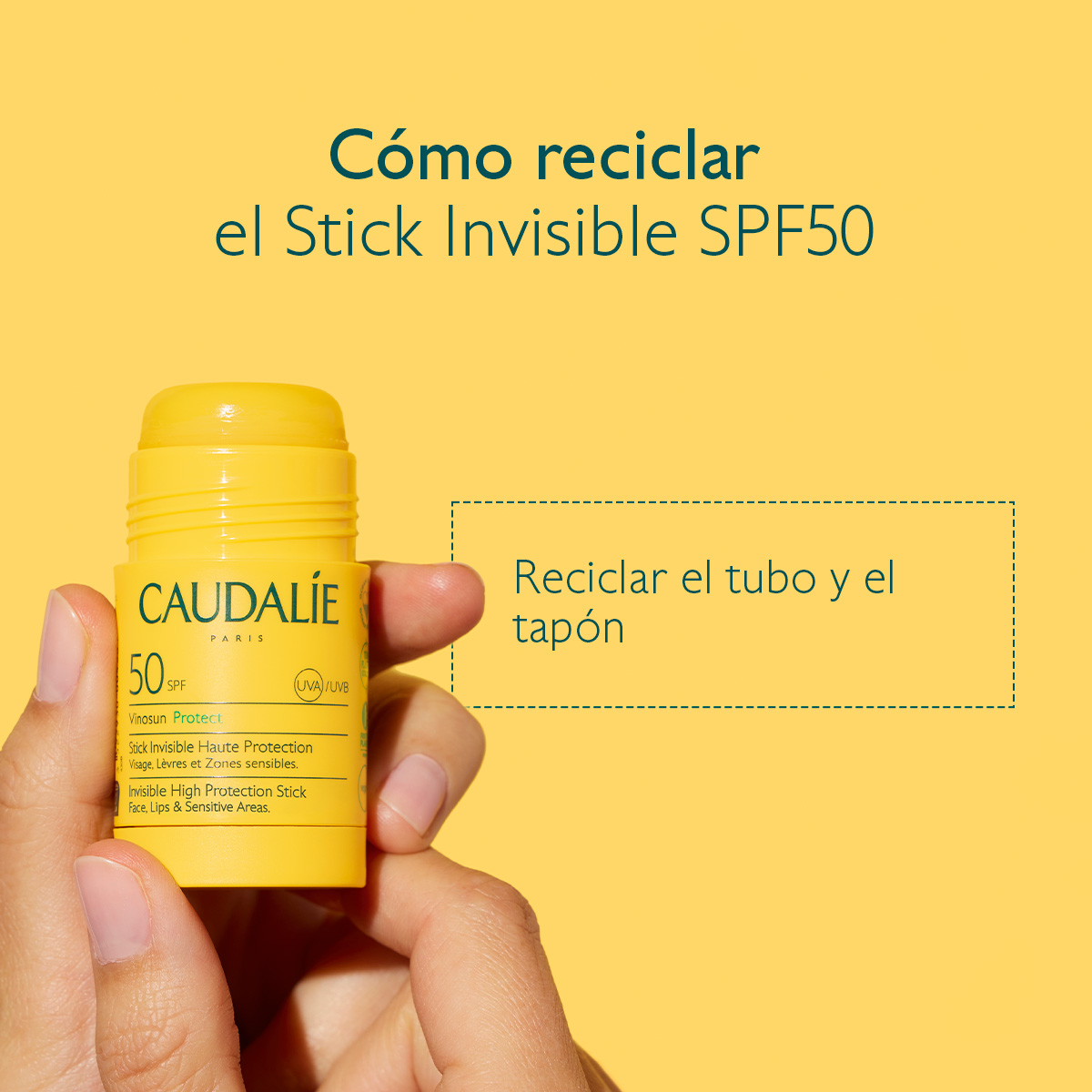 VINOSUN STICK SOLAIRE INVISIBLE SPF50 (STICK INVISIBLE DE ALTA PROTECCIÓN SPF50)